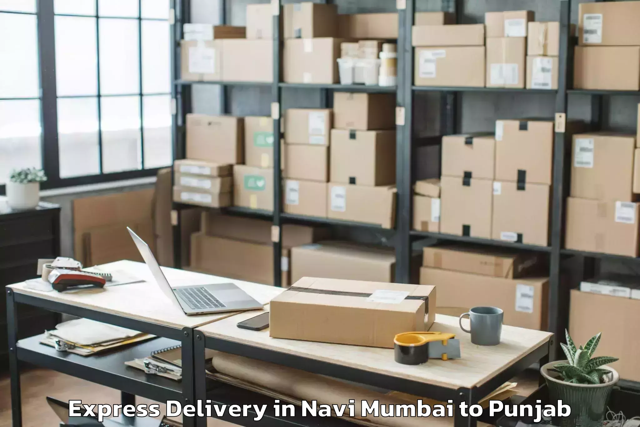 Professional Navi Mumbai to Talwandi Sabo Express Delivery